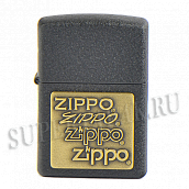  Zippo 362 Black Crackle - W/Brs Emblem ZippoZippoZippo