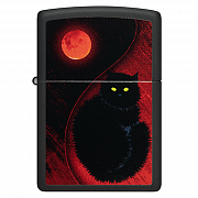  Zippo 48453 - Black Cat - Black Matte