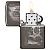  Zippo 49141 - Skull Design - Black Ice