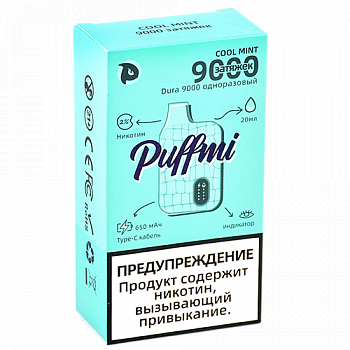 POD- Puffmi - DURA Hard 9000  - Cool Mint (1 .)