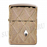  Zippo 49702 - Diamond Pattern Armor  - Rose Gold