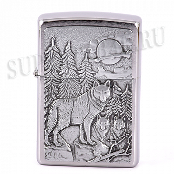  Zippo 20855 - Timberwolves - Brushed Chrome