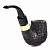  Peterson House Pipe - Rusticated Bent P-Lip ( 9 )